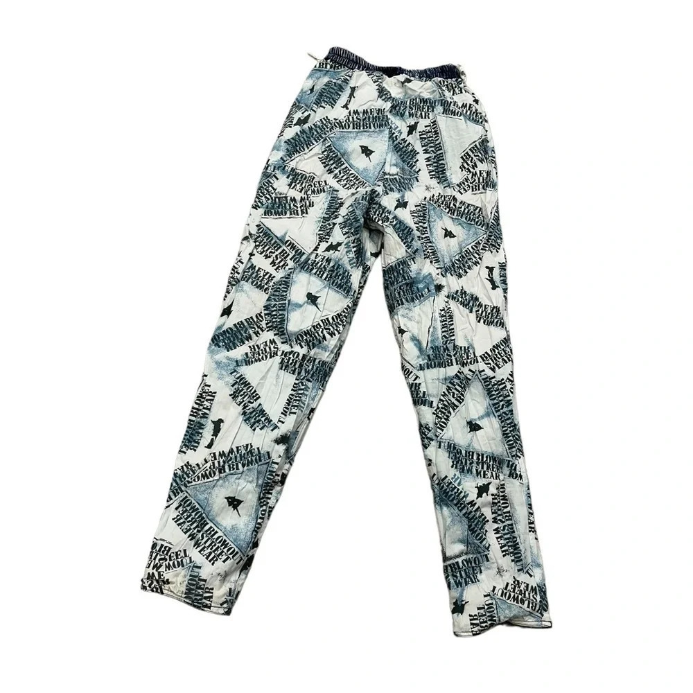 LA BlowOut StreetWear High Rise Reversible Acid Wash Pants S Y2K - Picture 7 of 13